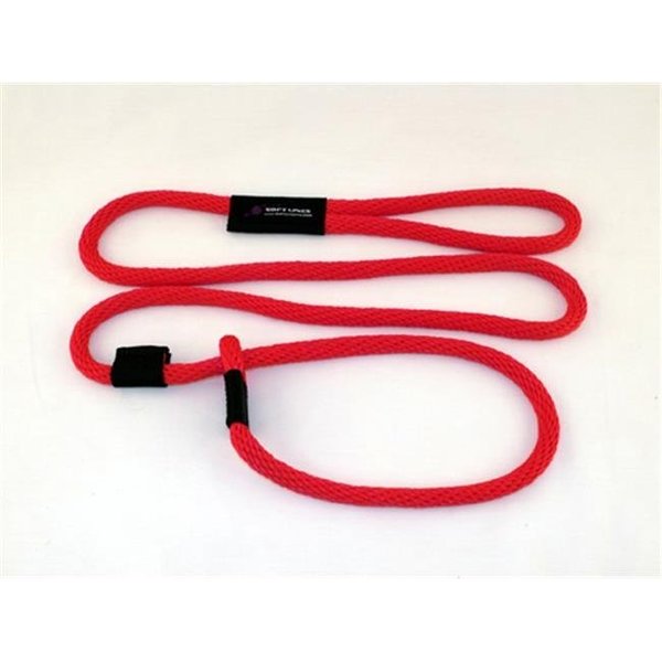 Soft Lines Soft Lines P21006RED Dog Slip Leash 0.62 In. Diameter By 6 Ft. - Red P21006RED